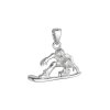 34897 stribrny privesek snowboard 64078