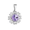 18215 prívesok bizutéria so swarovski kryštálmi fialova kyticka 54032 3