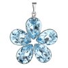 18251 prívesok bizutéria so swarovski kryštálmi modra kyticka 54037 3 aqua