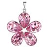 18257 prívesok bizutéria so swarovski kryštálmi ružová kyticka 54037 3