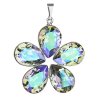 18260 prívesok bizutéria so swarovski kryštálmi zelená fialova kyticka 54037 5
