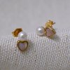 37452 8 pozlacene nausnice s ricni perlou srdicka 21119 1