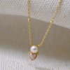 37455 4 pozlaceny nahrdelnik s ricni perlou srdicko 22055 1