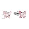18764 1 nausnice bizutéria so swarovski kryštálmi ruzovy motyl 51048 3 light rose