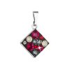 19058 prívesok bizutéria so swarovski kryštálmi cerveny kosoštvorec 54020 3