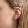 16535 1 stribrne nausnice pecka s kryštálmi swarovski ab efekt kulate 31137 2