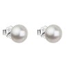 16556 stribrne nausnice pecka s perlou swarovski biele kulate 31142 1