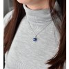 19901 1 strieborný prívesok s guľatou tmavo modrou matnou swarovski perlou 34150 3