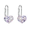 20195 stribrne nausnice visiace s kryštálmi swarovski fialovo srdce 31125 9