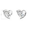 20537 3 stribrne nausnice pecka s kryštálmi swarovski biele srdce 31259 1
