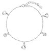 20615 stribrny náramok so swarovski kryštálmi biele srdce 33110 1