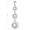 20630 2 strieborný prívesok s kryštálmi swarovski biely guľaty 34242 1
