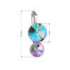 20699 1 prívesok bizutéria so swarovski kryštálmi zeleny fialové guľaty 54028 5