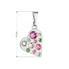 20789 1 prívesok bizutéria so swarovski kryštálmi ružového srdca 54027 3 pink
