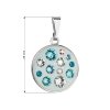 20828 1 prívesok bizutéria so swarovski kryštálmi svetlo modry guľaty 54024 3