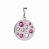 20834 prívesok bizutéria so swarovski kryštálmi ružové guľaty 54024 3