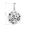 20876 1 prívesok bizutéria so swarovski kryštálmi sedy guľaty 54022 3