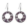 20912 nausnice bizutéria so swarovski kryštálmi fialove kulate 51040 3 plum