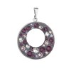 20936 prívesok bizutéria so swarovski kryštálmi fialové guľaty 54026 3 plum