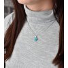 21149 1 strieborný prívesok s kryštálmi swarovski modry okrúhle rivoli 34112 3 light turquoise
