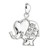 21206 strieborný prívesok s kryštálmi swarovski biely slon 34223 1