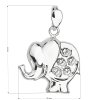 21206 2 strieborný prívesok s kryštálmi swarovski biely slon 34223 1