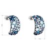 21221 2 stribrne nausnice visiace s kryštálmi swarovski modre pulkruh 31164 3 blue style