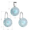 21266 2 sada šperku s kryštálmi swarovski nausnice a prívesok so svetlo modrou matnou perlou kulate 39091 3