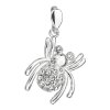 21395 strieborný prívesok s kryštálmi swarovski biely pavúk 34220 1