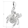 21395 2 strieborný prívesok s kryštálmi swarovski biely pavúk 34220 1