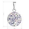 21455 2 strieborný prívesok s kryštálmi swarovski fialové guľaty 34225 3 violet
