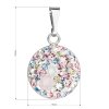 21458 2 stribrny prívesok s kryštálmi swarovski mix farieb guľaty 34225 3 magic rose
