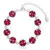 21644 3 stribrny naramok so swarovski krystalmi cerveny 33048 3 cherry