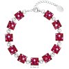 21653 3 stribrny naramok so swarovski krystalmi cerveny 33047 3 cherry