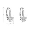 21938 2 stribrne nausnice visiace so zirkónom biele srdce 11194 1