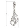 22250 1 strieborný prívesok s kryštálmi biela putá 34820 1