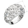 Strieborný prsteň s kryštálmi Swarovski biely 35028.1 (Veľkosť 54 (ø17,2 mm))
