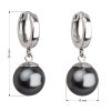16883 2 stribrne nausnice visiace s perlou swarovski sede kulate 31151 3