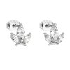 23192 stribrne nausnice pecka so zirkónom v bielej farbe 11110 1