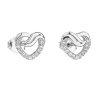 23201 stribrne nausnice pecka so zirkónom biele srdce 11114 1
