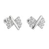 23261 stribrne nausnice pecka so zirkónom v bielej farbe 11137 1