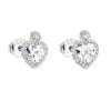 23303 stribrne nausnice pecka so zirkónom biele srdce 11158 1