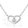 23339 2 stribrny nahrdelnik so zirkónom biele srdce 12008 1