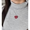 23612 6 strieborný prívesok s kryštálmi swarovski červené srdce 34243 3 cherry