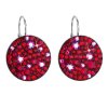 23669 stribrne nausnice visiace s kryštálmi swarovski cervene kulate 31161 3 cherry