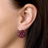 23669 2 stribrne nausnice visiace s kryštálmi swarovski cervene kulate 31161 3 cherry