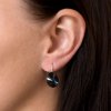 23690 1 stribrne nausnice visiace s kryštálmi swarovski cierny oval 31275 3