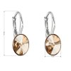 23717 2 stribrne nausnice visiace s kryštálmi swarovski zlaty oval 31276 5