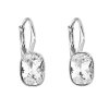 23750 stribrne nausnice visiace s kryštálmi swarovski biely obdelnik 31278 1