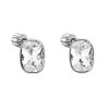 23759 stribrne nausnice pecka s krystalmi swarovski biely obdelnik 31279 1